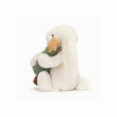 Jellycat Bashful with Christmas Tree Bunnies UK | 05834ZYRN